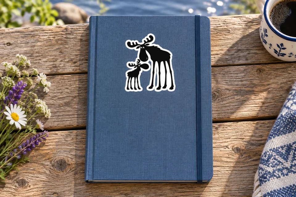 Sticker · Format 10 × 10 cm – Schweden-Liebe